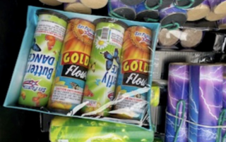 Illegal fireworks seized from a Waipahu, O‘ahu, home. (Courtesy of the state Department of Law Enforcement)