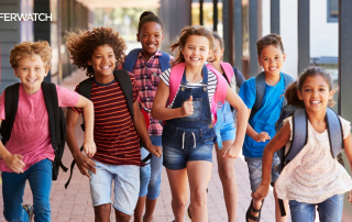 children running